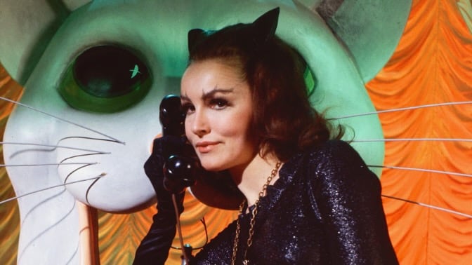 Julie Newmar as Catwoman in the 1966 'Batman' series.