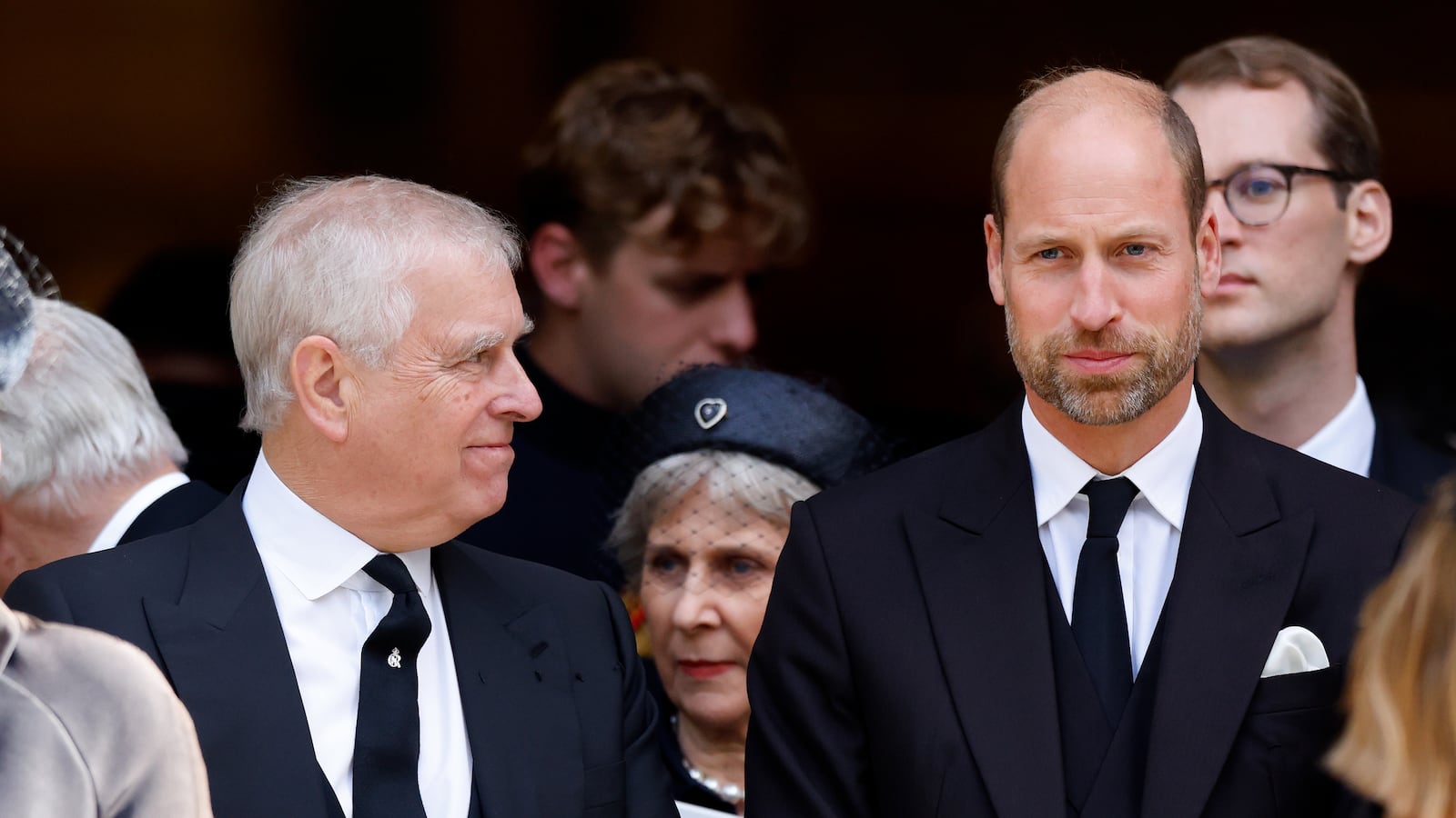 Prince Andrew and Prince William, Prince of Wales.