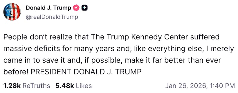 Donald Trump on Truth Social