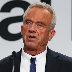 WASHINGTON, DC - FEBRUARY 11: U.S. Secretary of Health and Human Services Robert F. Kennedy Jr. speaks during an event to "Celebrate the Implementation of the Dietary Guidelines for Americans" at the Health and Human Services Headquarters on February 11, 2026 in Washington, DC.  Kennedy celebrated the updated guidelines and the Make America Healthy Again movement with Agriculture Secretary Brooke Rollins, former boxing heavyweight champion Mike Tyson, U.S. Chief Design Officer Joe Gebbia, American Medical Association President Bobby Mukkamala, Chef Andrew Gruel, Defense Department Undersecretary Mike Obadal, and Bureau of Prisons Director William Marshall. (Photo by Michael M. Santiago/Getty Images)