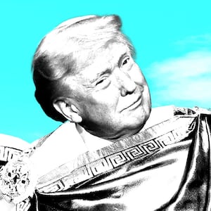 Donald Trump as the voice of God.