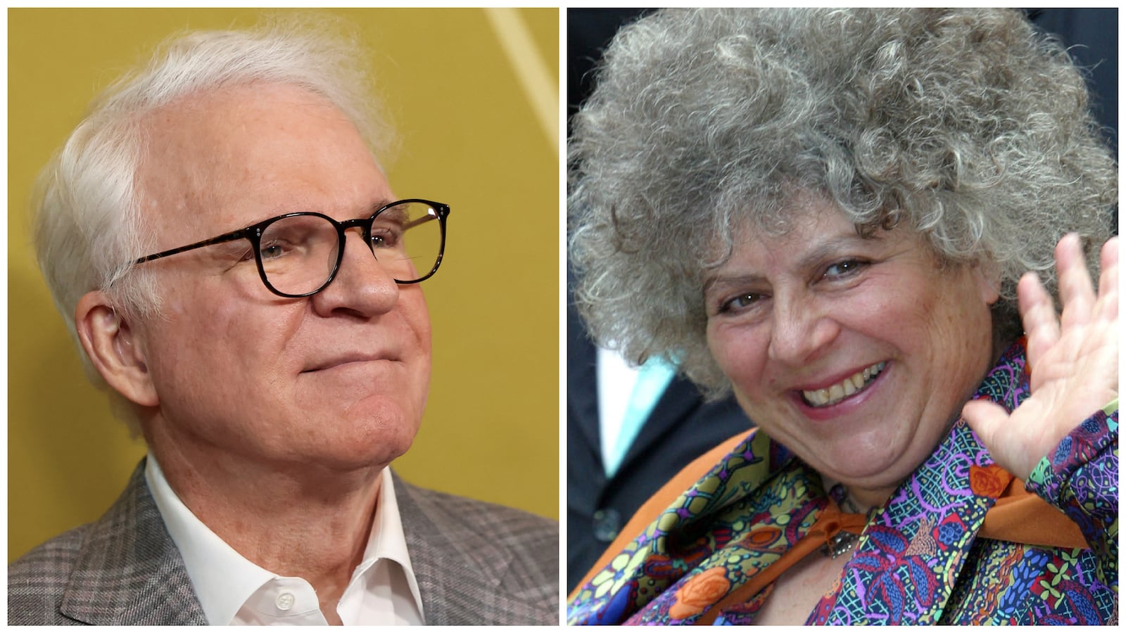 Steve Martin and Miriam Margolyes