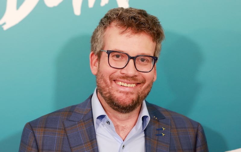 US writer John Green attends the "Turtles all The Way Down" advanced screening at the London Hotel in West Hollywood, California, on April 27, 2024. (Photo by Michael Tran / AFP) (Photo by MICHAEL TRAN/AFP via Getty Images)