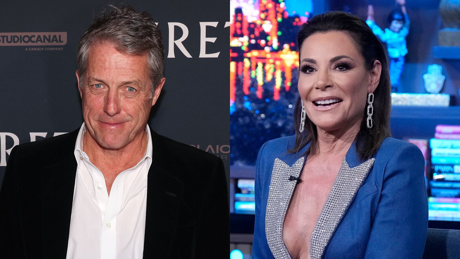 Hugh Grant and Luann de Lesseps.