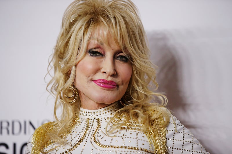 Dolly Parton at a red carpet gala event