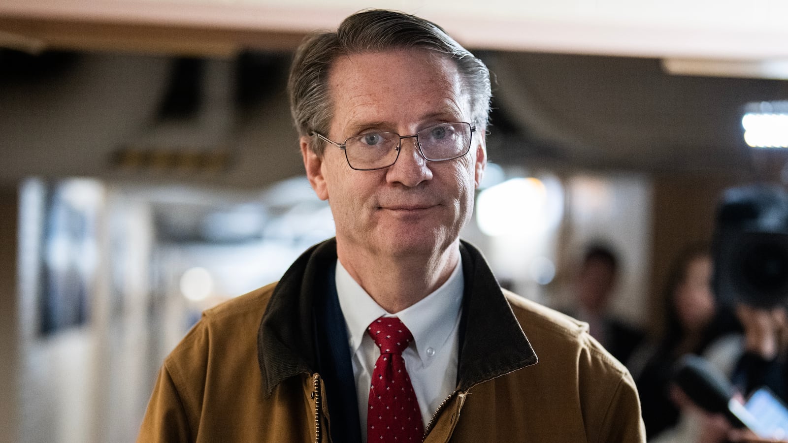 UNITED STATES - MARCH 20: Rep. Tim Burchett, R-Tenn., arrives for a meeting of the House Republican Conference in the U.S. Capitol on Wednesday, March 20, 2024. (Tom Williams/CQ-Roll Call, Inc via Getty Images)