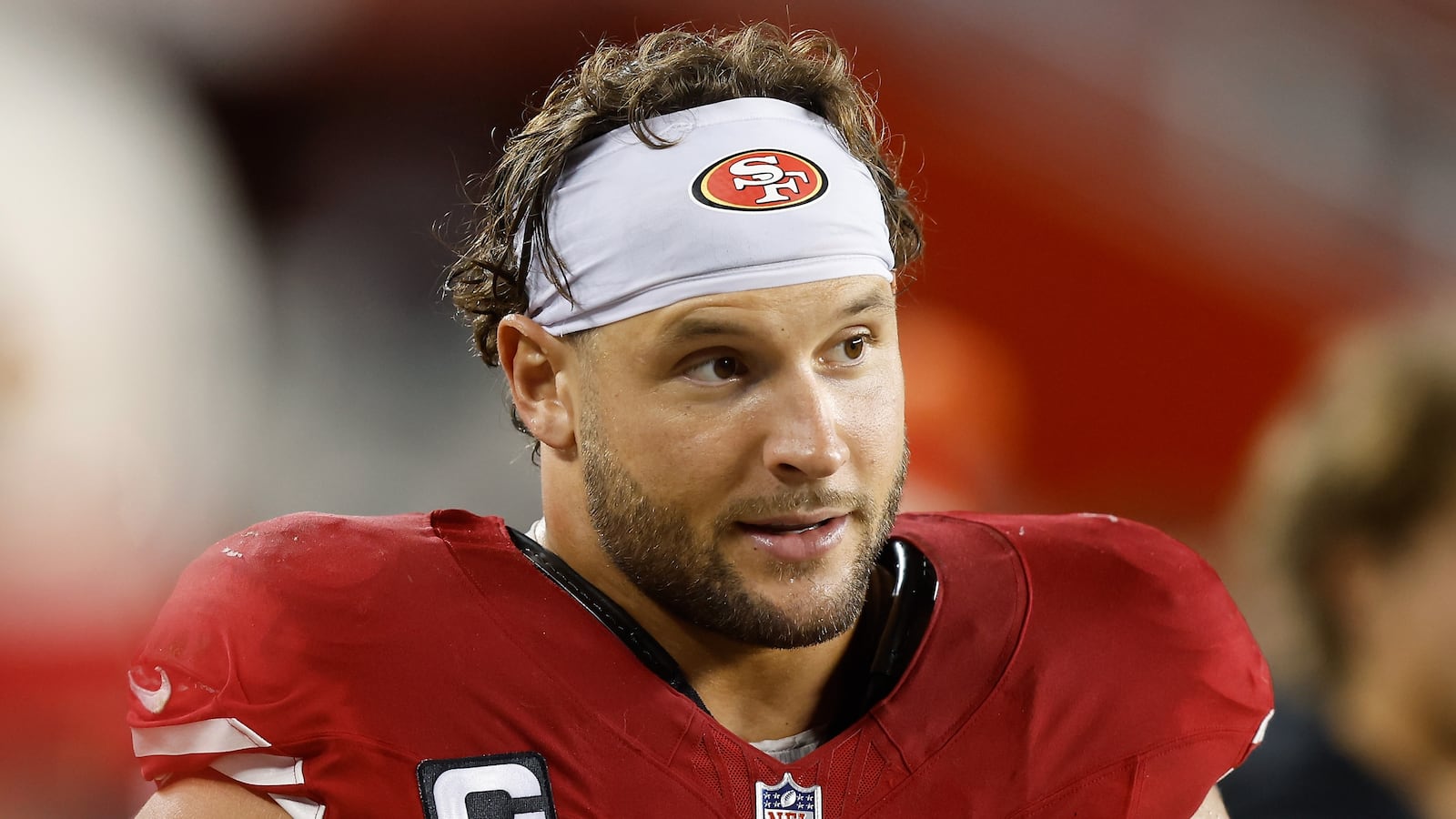 Nick Bosa during an October 2024 game against the Dallas Cowboys.