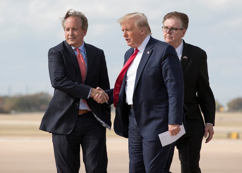 President Donald Trump is set to campaign for embattled Texas Attorney General Ken Paxton.