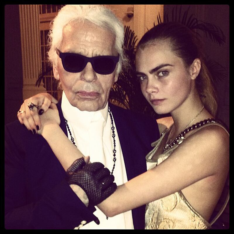galleries/2013/05/09/abbey-lee-kershaw-madonna-more-fashion-instagrams/10_karllagerfeldandcaradelevingne_qrcd16