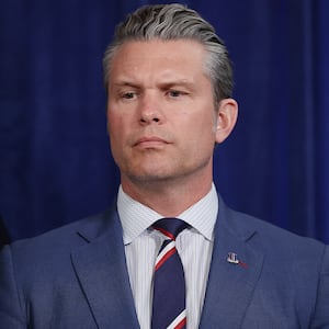 Defense Secretary Pete Hegseth, pictured at Mar-a-Lago on January 3, announced the Pentagon had initiated administrative action against Senator Mark Kelly on Monday.