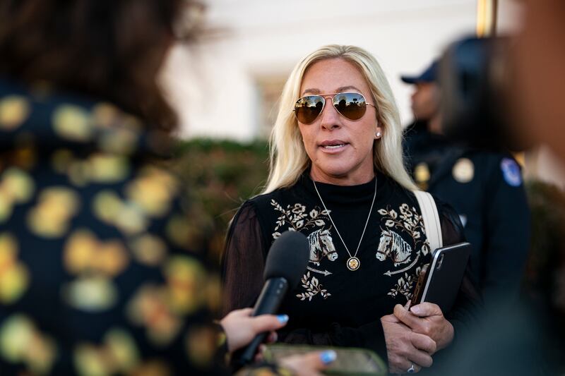 Marjorie Taylor Greene said that rushing AI expansion could have "massive future implications and problems."