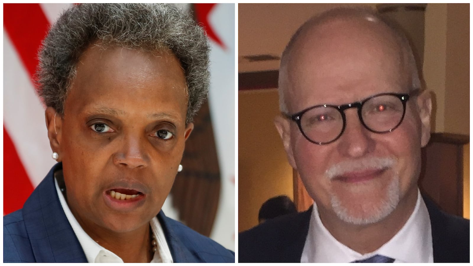 Lori Lightfoot and Paul Vallas