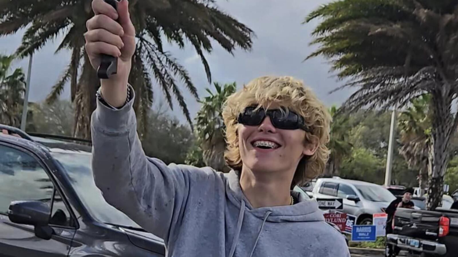 Caleb James Williams, 18, was taken into custody in Neptune Beach on Oct. 30 for threatening voters with a machete.