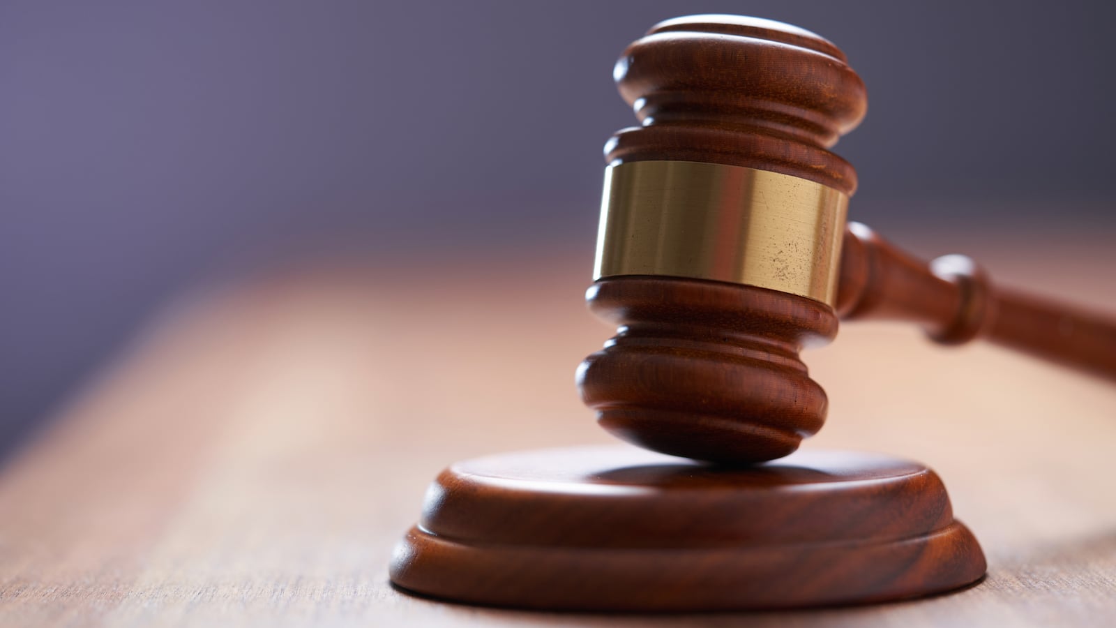 Generic image of a brown gavel typically used in court.