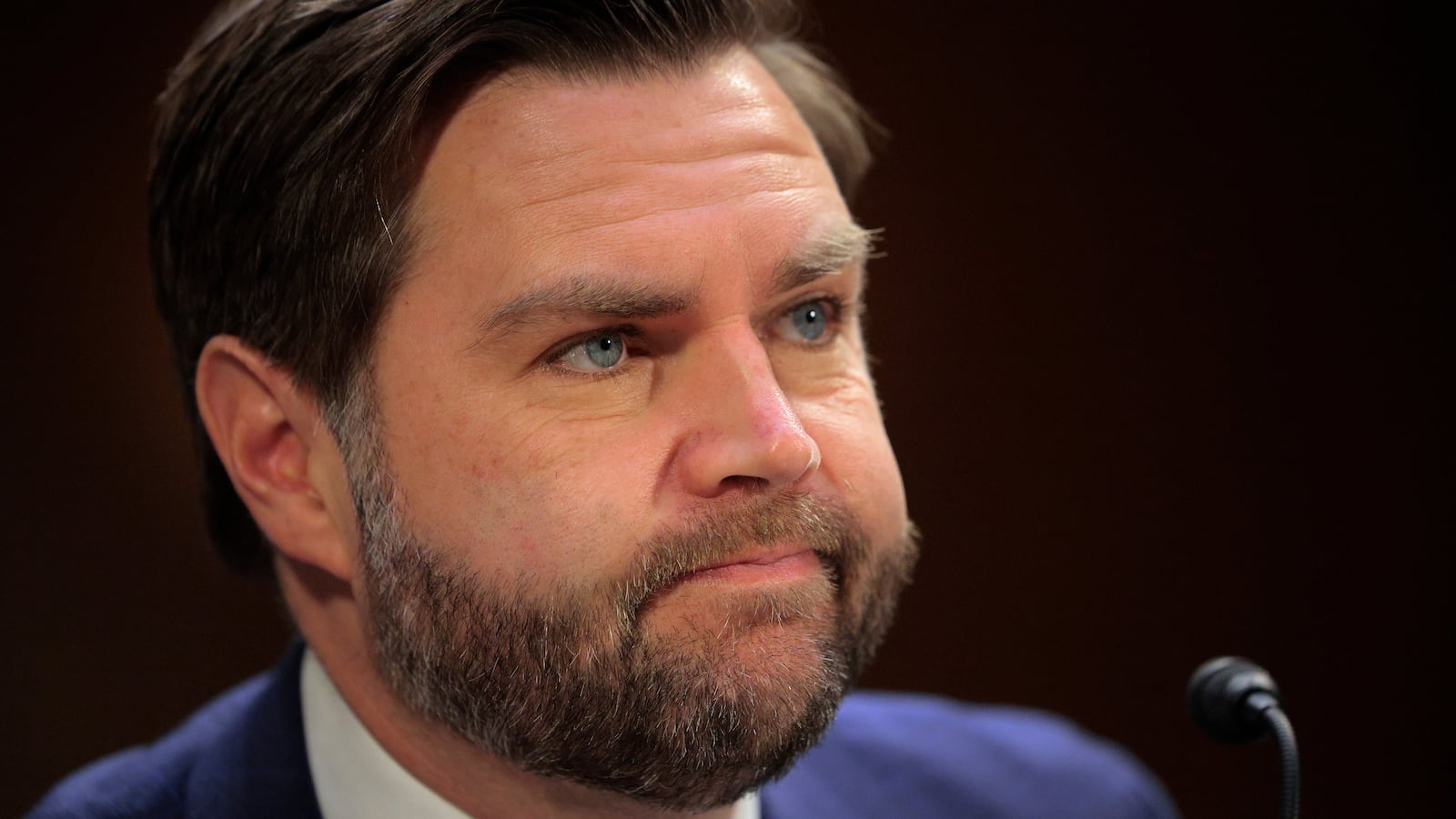 U.S. Vice President JD Vance introduces his friend and President Donald Trump's nominee to be under secretary of defense for policy, Elbridge Colby, during his confirmation hearing before the Senate Armed Services Committee the Dirksen Senate Office Building on Capitol Hill on March 04, 2025 in Washington, DC.