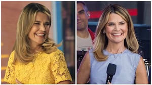 Savannah Guthrie in yellow and blue