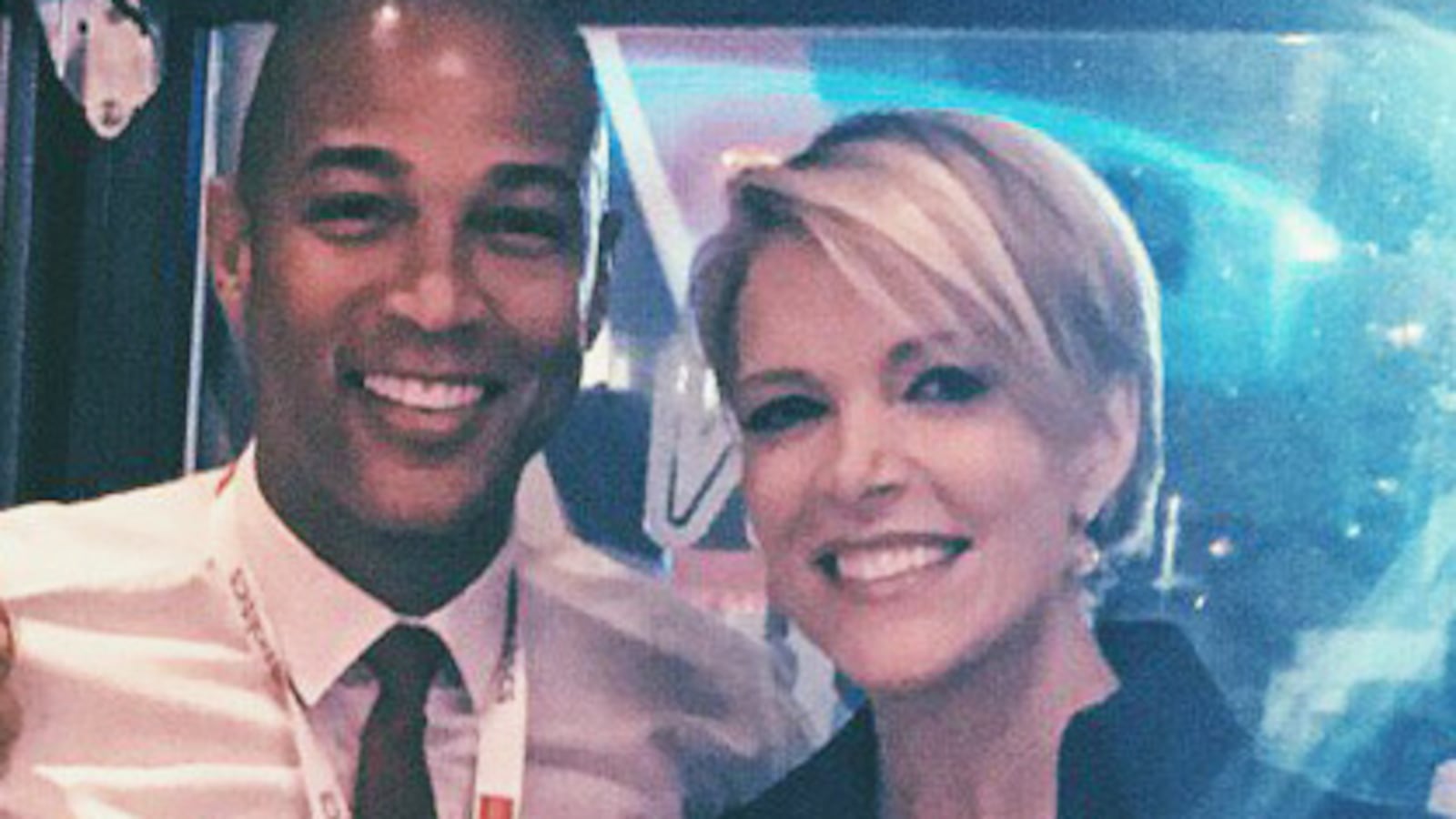 Don Lemon and Megyn Kelly pose in a 2016 photo