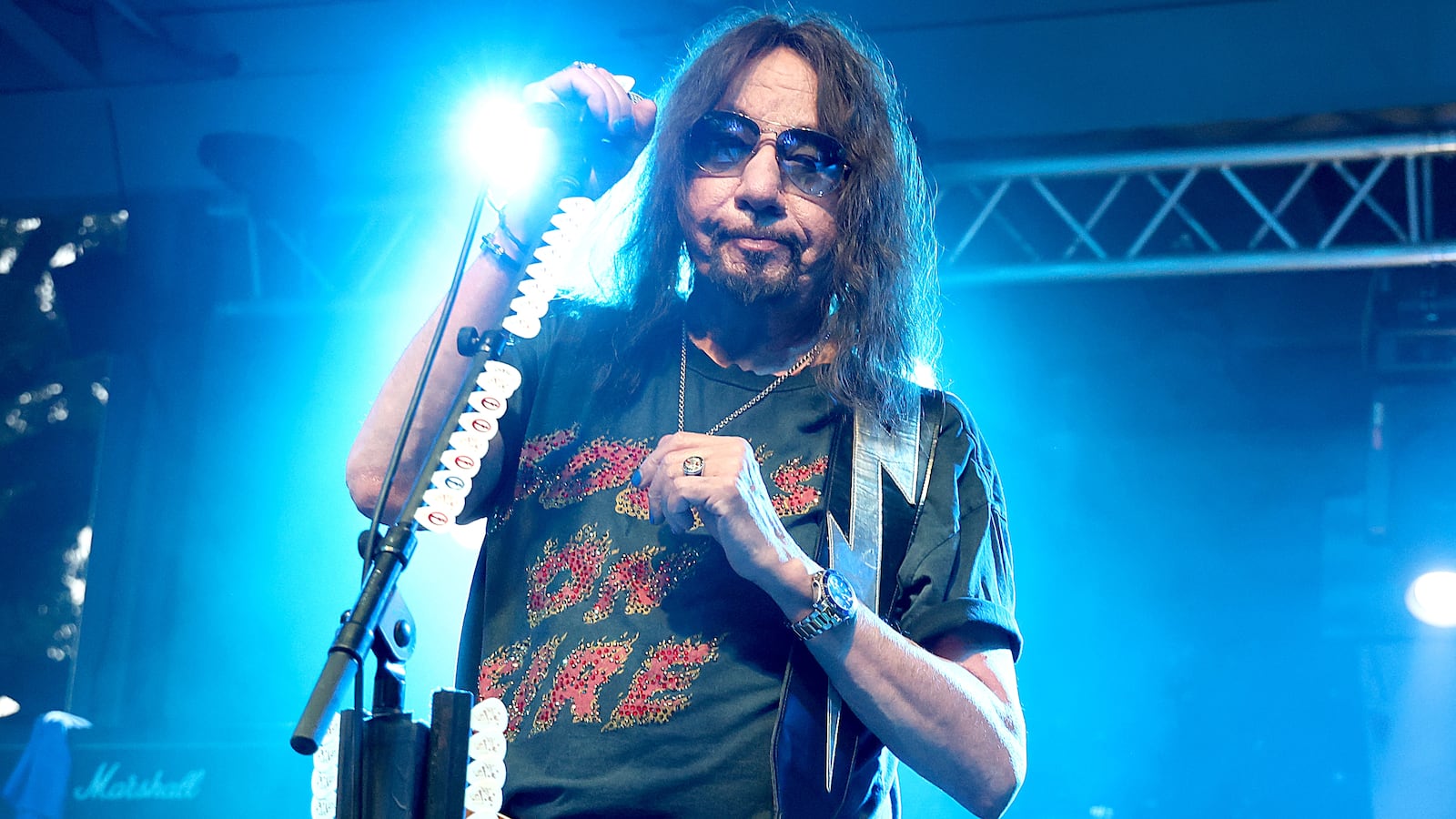 CEDAR PARK, TEXAS - JULY 13: Ace Frehley performs in concert at Haute Spot Event Venue on July 13, 2023 in Cedar Park, Texas. (Photo by Gary Miller/Getty Images)