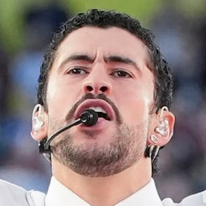 Bad Bunny performs during the Apple Music halftime show