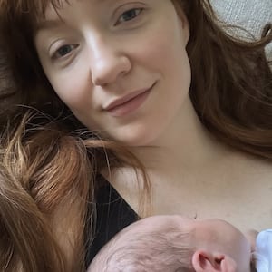 Nicola Roberts of Girls Aloud announces baby's birth on Instagram.