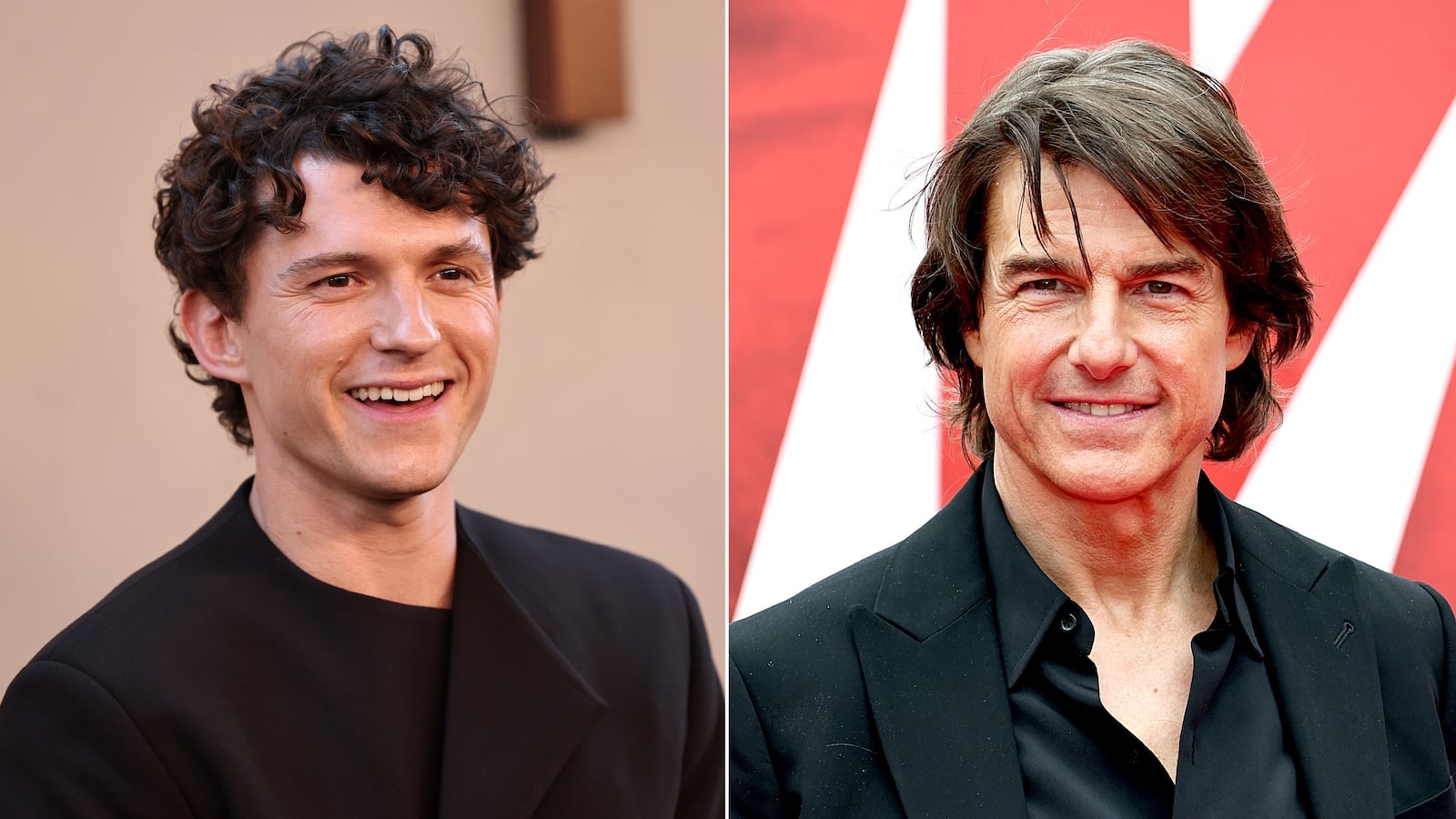 Tom Holland and Tom Cruise