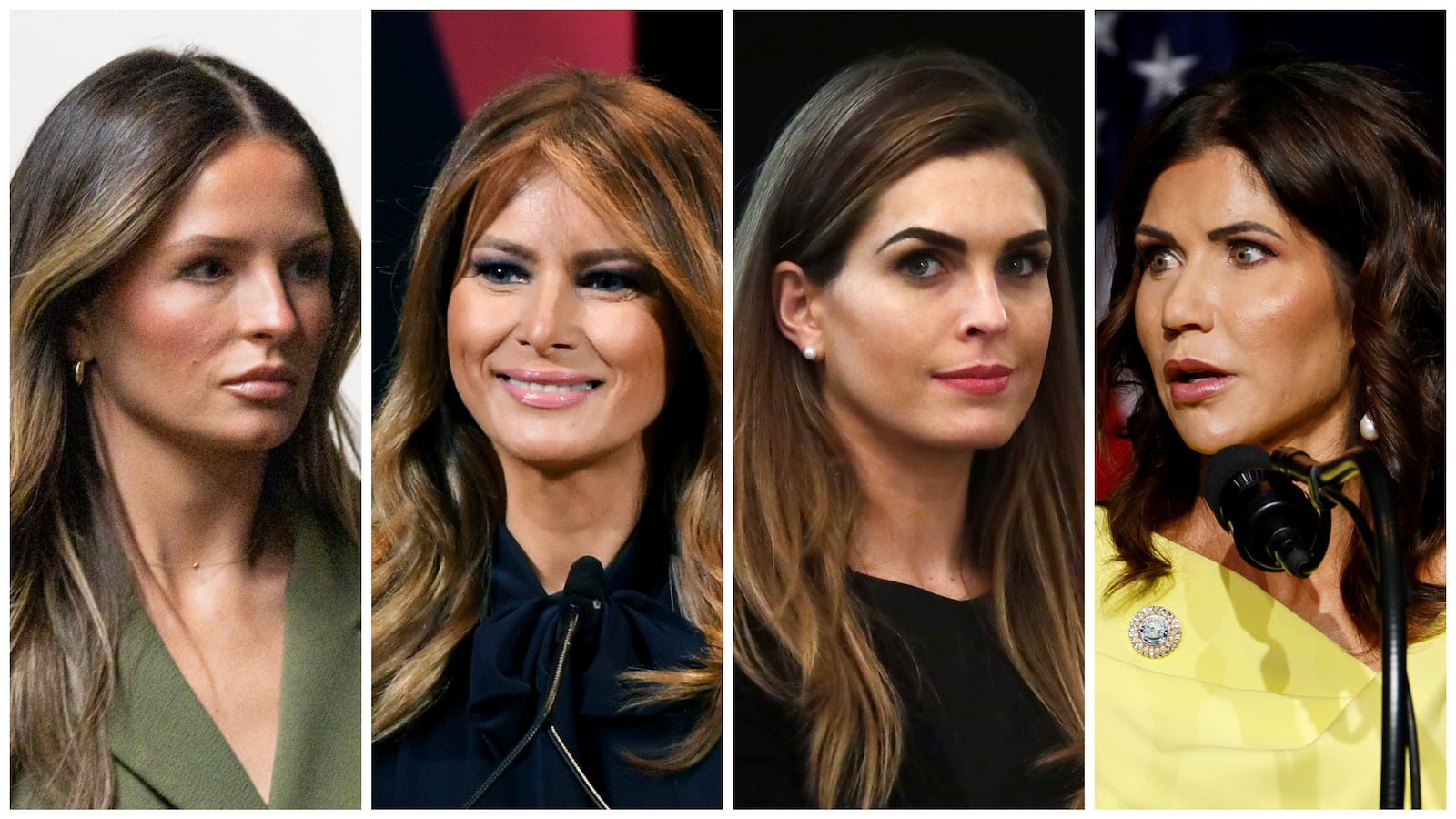 Margo Martin, Melania Trump, Hope Hicks, Kristi Noem