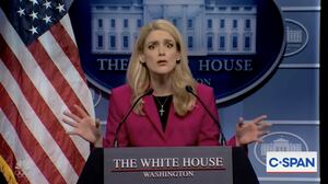 Ashley Padilla as Karoline Leavitt on SNL