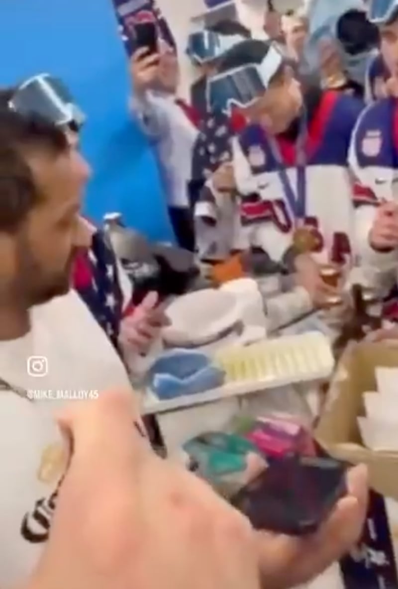 Patel drank booze and swore as the president spoke.