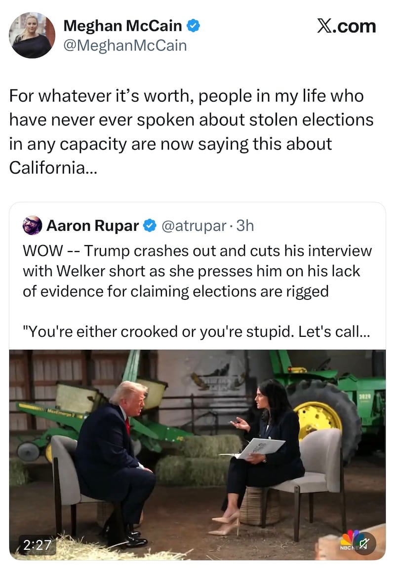 meghan mccain california election