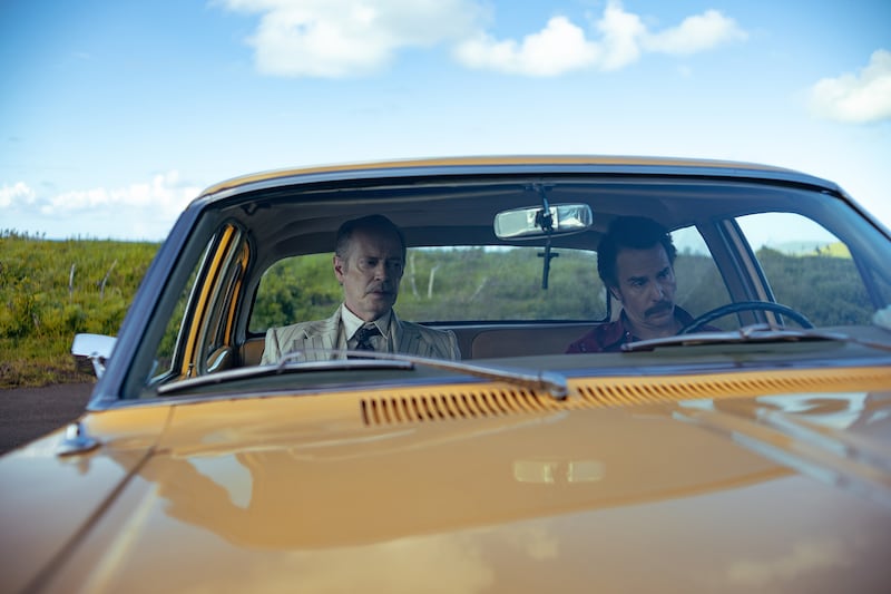 Steve Buscemi and Sam Rockwell in WILD HORSE NINE.