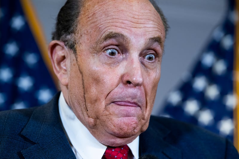 Giuliani was disbarred over his election lies.