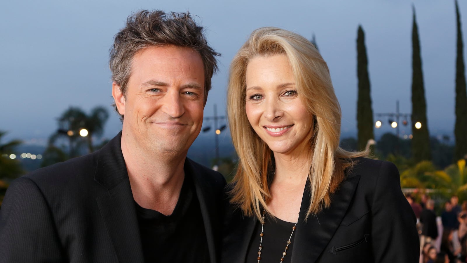 HOLLYWOOD GAME NIGHT -- Episode 104 -- Pictured: (l-r) Matthew Perry, Lisa Kudrow-- (Photo by: Trae Patton/NBCU Photo Bank/NBCUniversal via Getty Images via Getty Images)