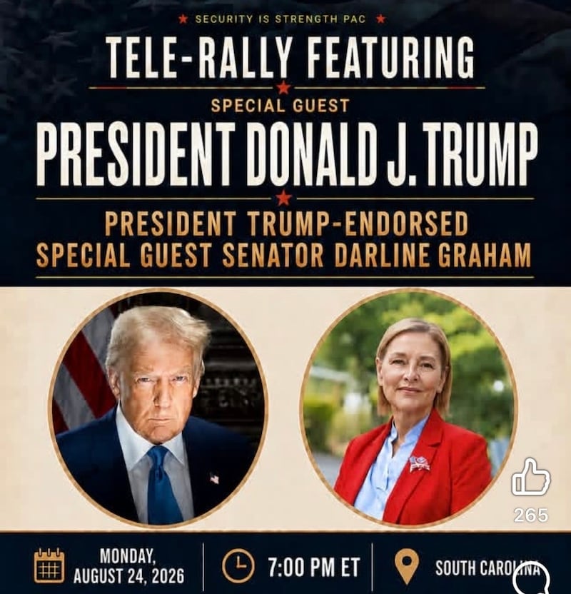 Trump will attempt to boost Graham's campaign and salvage his high profile endorsement with a tele-rally on the eve of the runoff election in South Carolina.