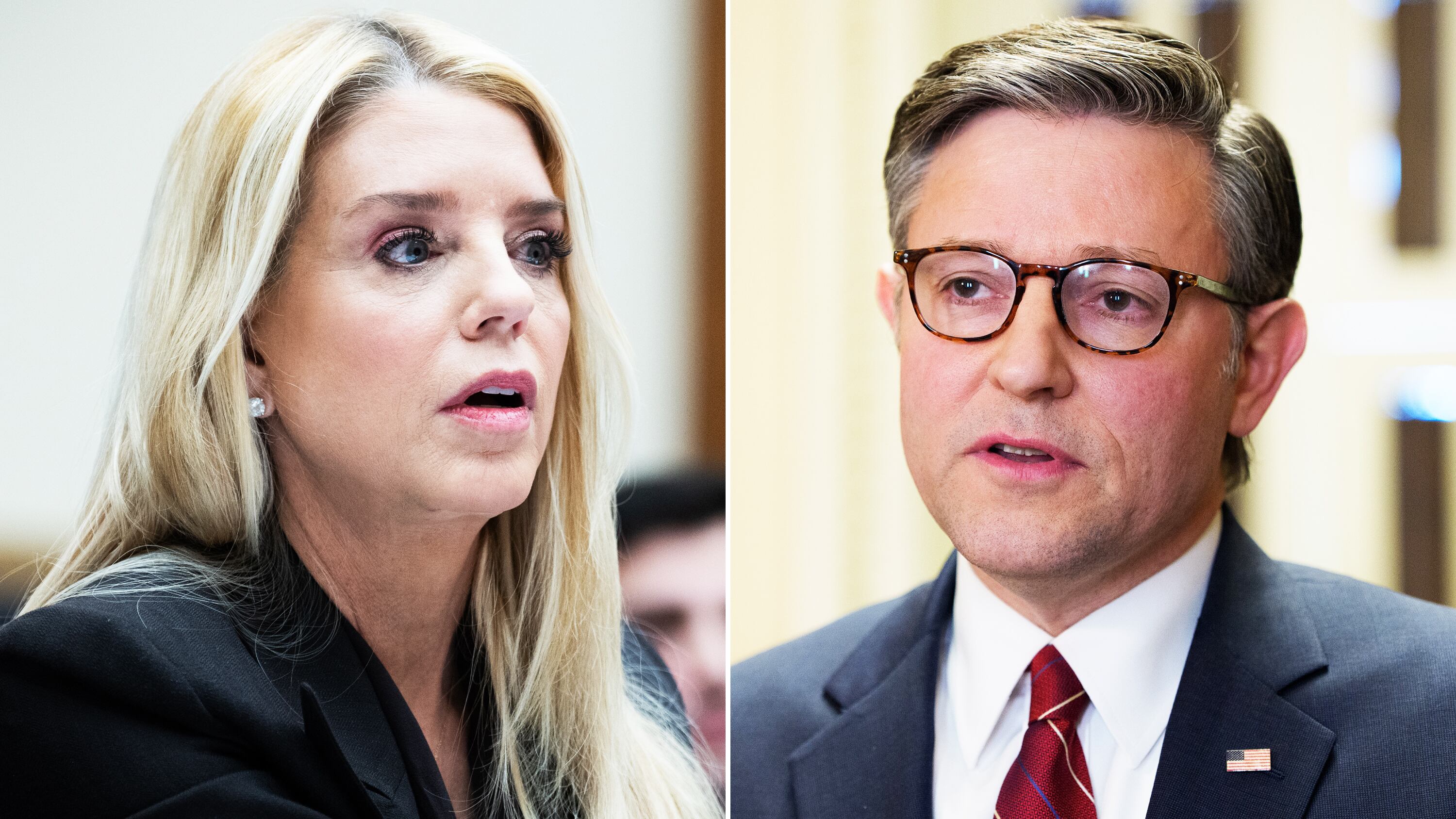 Johnson Finally Rebukes Trump Over Bondi’s Snooping Scandal
