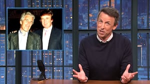 Late Night with Seth Meyers, Meyers talking about the Trump/Epstein scandal
