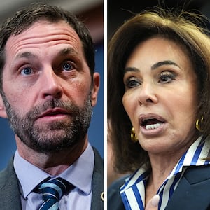 Rep. Jason Crow and Jeanine Pirro