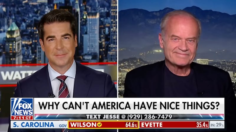 Jesse Walters and Kelsey Grammer