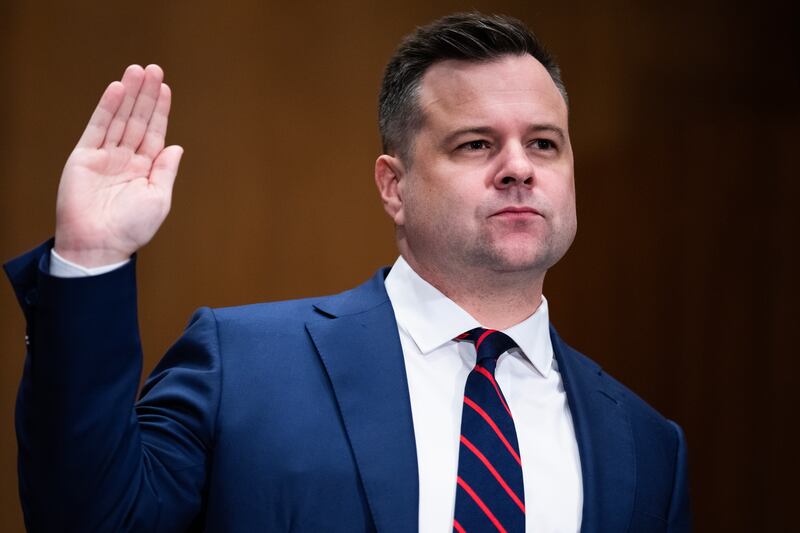 President Trump reportedly posted his 50-year-mortgage proposal after meeting with FHFA Director Bill Pulte, pictured February 27, who showed up at his golf club on Saturday with the post on a poster board.