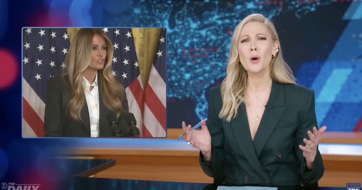'Daily Show' Shares a Brutal Theory About Melania's Speech - The Daily Beast