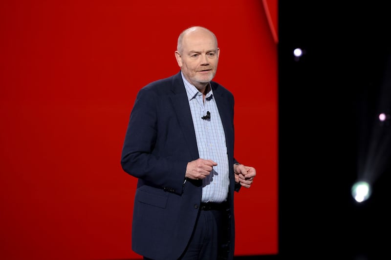 Mark Thompson Chairman and CEO of CNN Worldwide speaks onstage during Warner Bros. Discovery Upfront 2024 on May 15, 2024 in New York City.