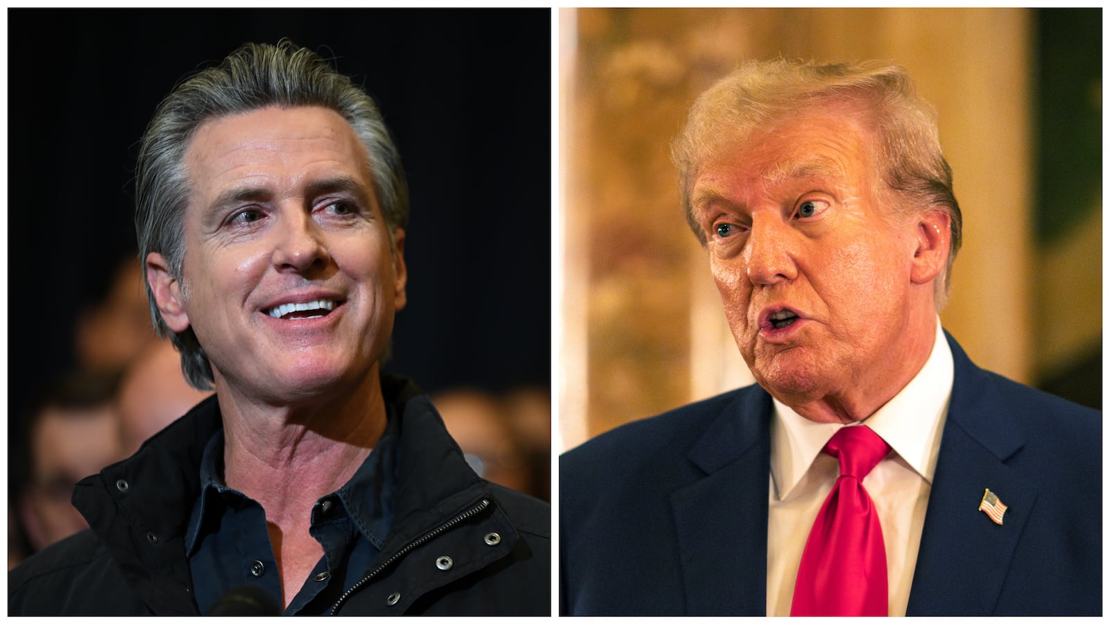 Newsom, Trump