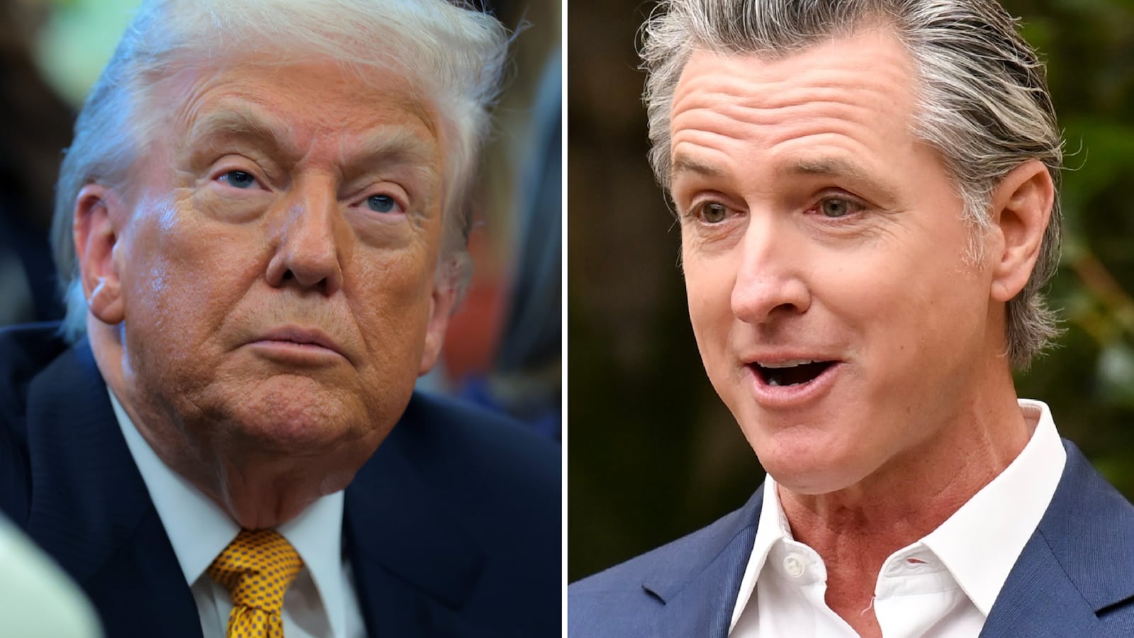 Donald Trump and Gavin Newsom
