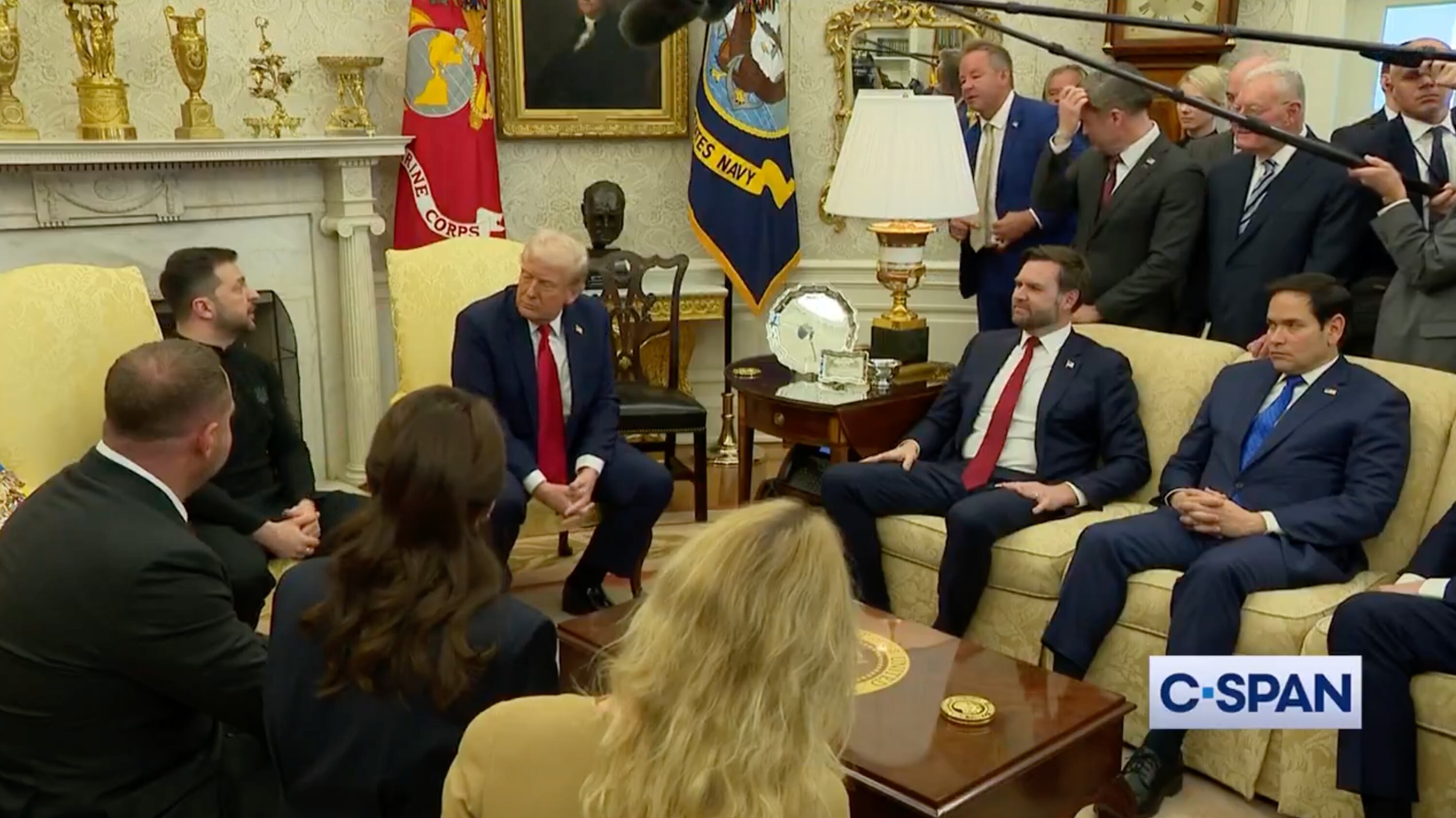 MTG's Boyfriend Dresses Up as Reporter to Confront Zelensky