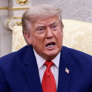 U.S. President Donald Trump meets with Lebanese President Joseph Aoun (not pictured) in the Oval Office at the White House in Washington, D.C., U.S., July 21, 2026. REUTERS/Evelyn Hockstein