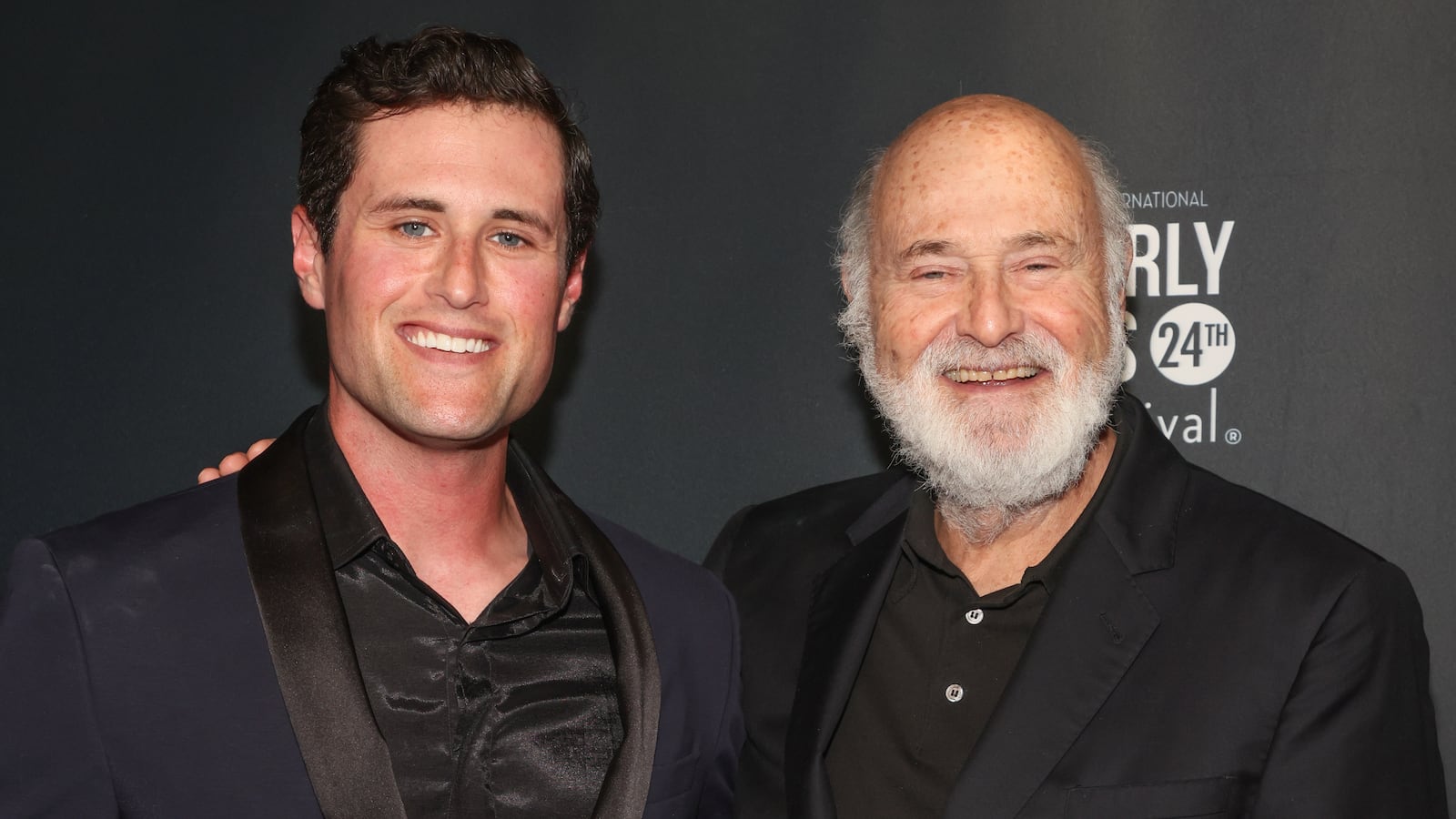Jake Reiner (L) and Rob Reiner (R) attend the 24th Annual Beverly Hills Film Festival