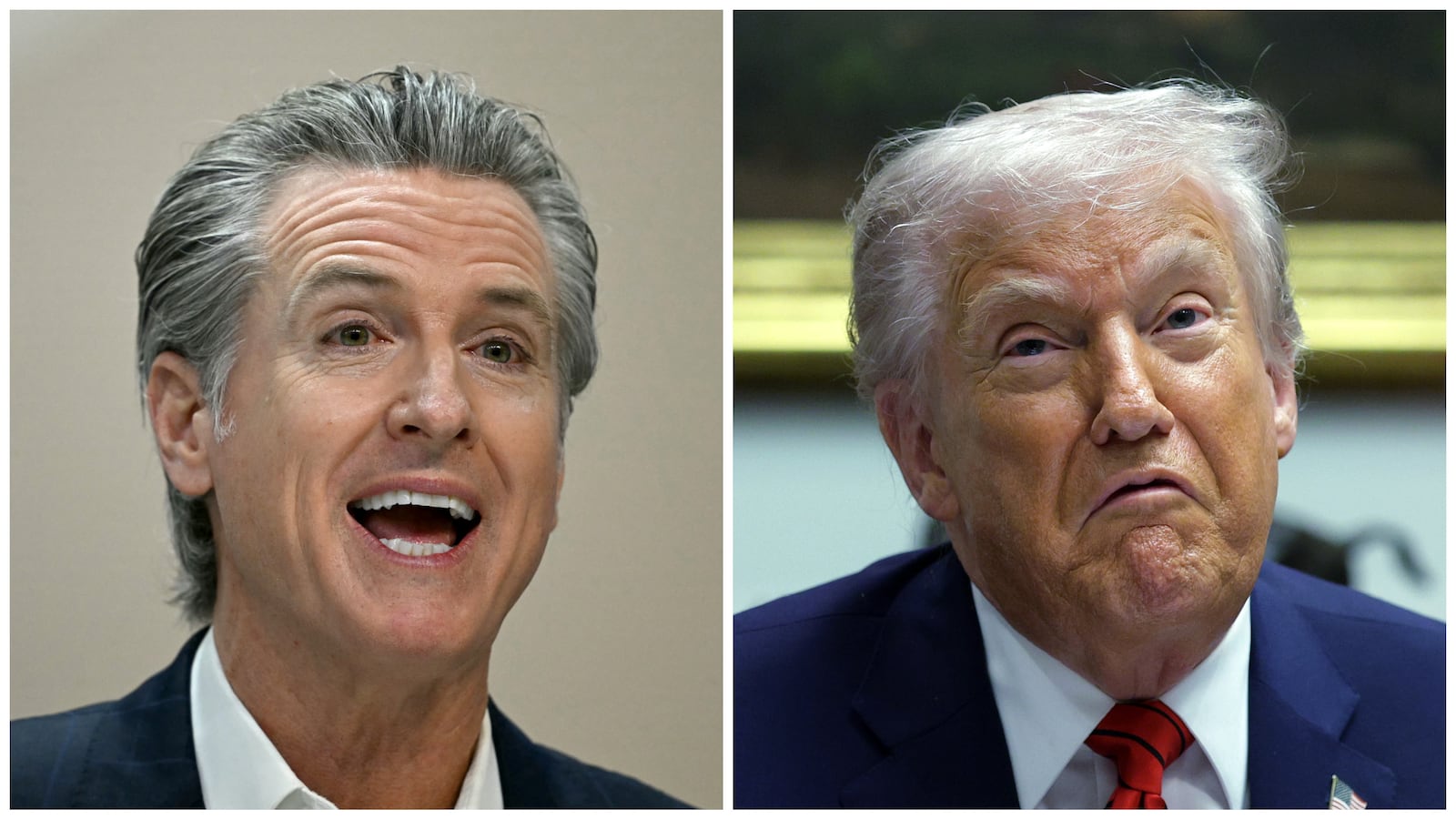 Newsom, Trump