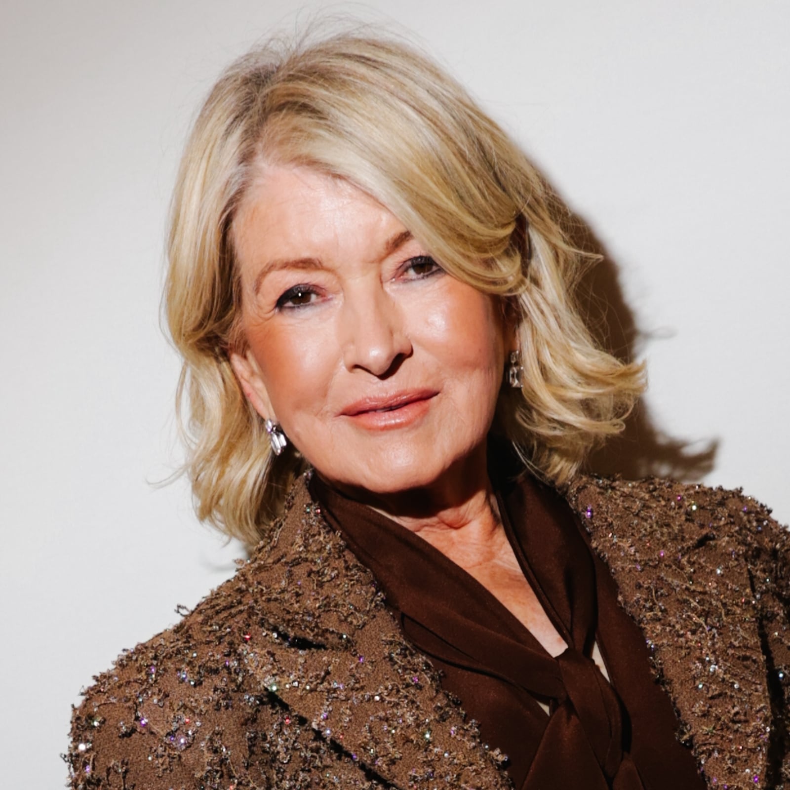 Martha Stewart at the Tory Burch Fall RTW 2025 fashion show as part of New York Fashion Week held at the Museum of Modern Art on February 10, 2025 in New York, New York.