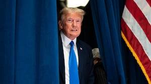 Washington, DC - September 15 : Former President Donald Trump walks out to speak at the Concerned Women for America Summit held at the Capitol Hilton on Friday, Sept 15, 2023, in Washington, DC. (Photo by Jabin Botsford/The Washington Post via Getty Images)