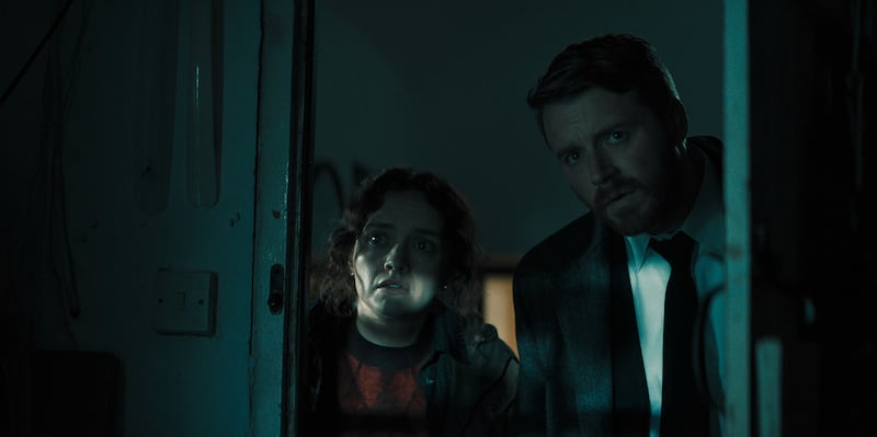 Olivia Cooke and Jack Lowden in Slow Horses.