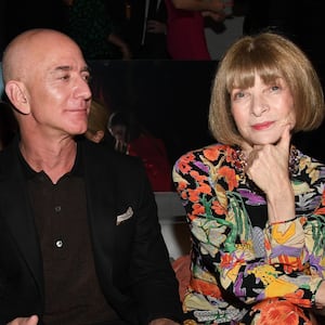 Lauren Sanchez, Amazon CEO Jeff Bezos, and Anna Wintour